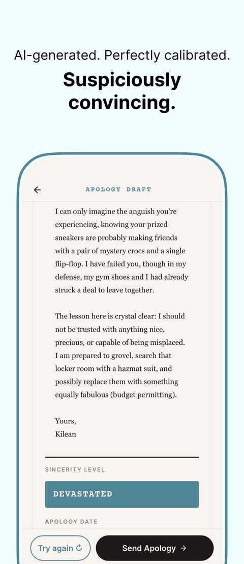 Sorry screen 6